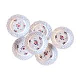Set of 6 flat plates Bastia