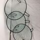 Table basse gigogne Metal et verre 1970