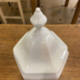 Hexagonal white porcelain box