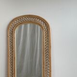 Rattan foot mirror with braces H:2m