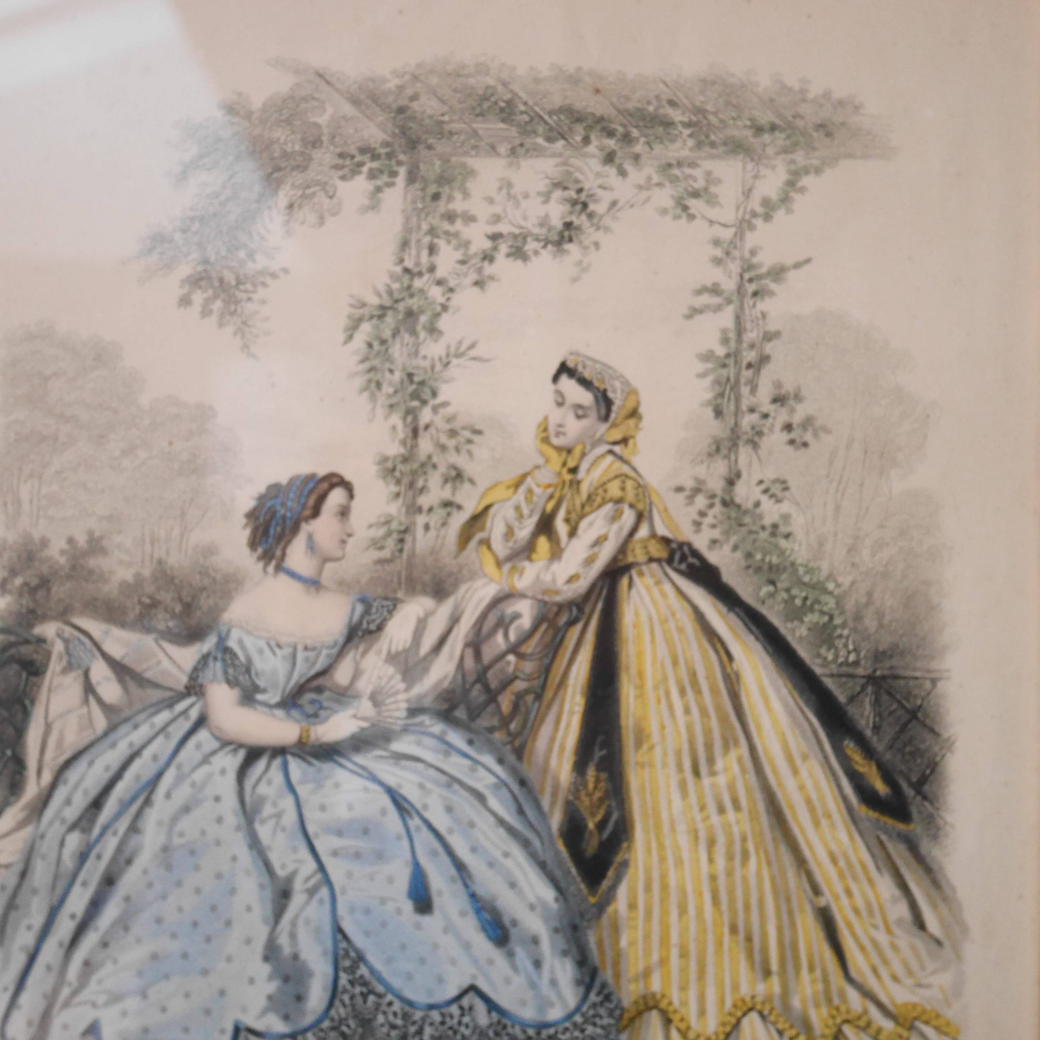 Gravure de mode illustrée, juin 1865