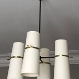 Lustre diabolical 8 lights Maison Lunel 1950