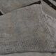 Striped Pattern Gray & Black Vintage Kilim Rug, 188x267Cm