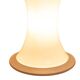 Enrico Tronconi "Bamboo" floor lamp, in white opaline glass. 1970s.