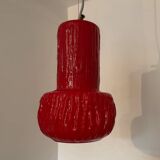 Brutalist glass paste chandelier from the 70s