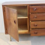 Walnut and Brass Sideboard by William Watting for Fristho