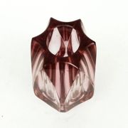 Art Deco vase, crystal, designed by J. Hoffmann, Moser, Czechoslovakia, 1950s