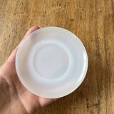 Espresso coffee cup service, Nestlé promotional items, in white glass.