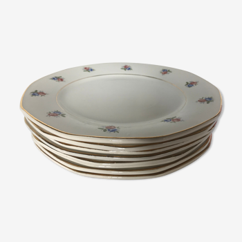 Series of 8 plates Digoin