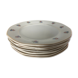 Series of 8 plates Digoin