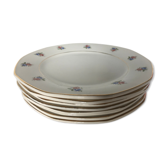 Series of 8 plates Digoin