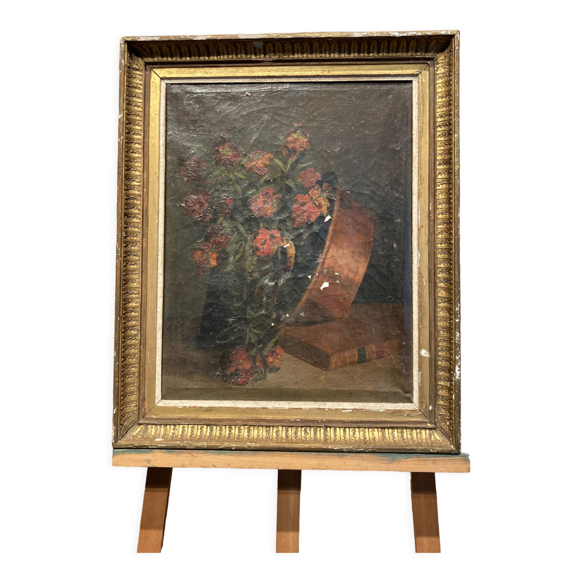 Huile sur toile d'une nature morte