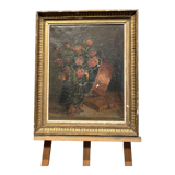 Oil on canvas of a still life