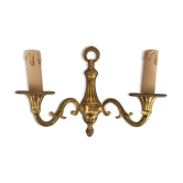 Solid brass wall lamp 2 arms