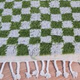 Tapis berbère bohemian en laine fait main 150 X 100 CM