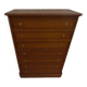 Weekly chest of drawers with secret shelf and its 7 drawers, made in the old-fashioned way from solid wood with knob