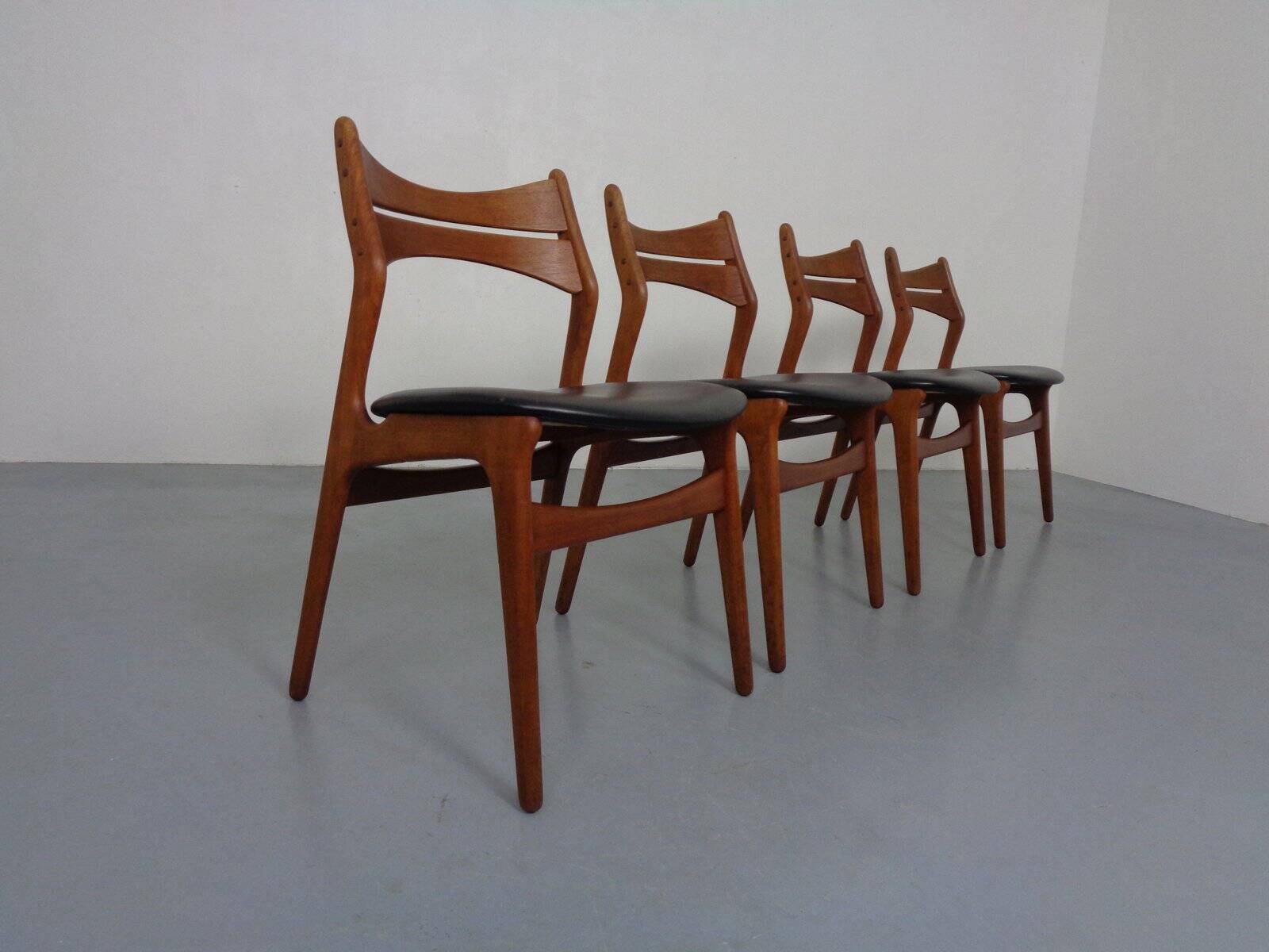 Teak Model 310 Dining Chairs by Erik Buch for Chr. Christensen, Denmark, 1960s, Set of 4