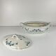 Vegetable dish Villeroy & Boch model "Clover - Klee", blue, 1890-1900