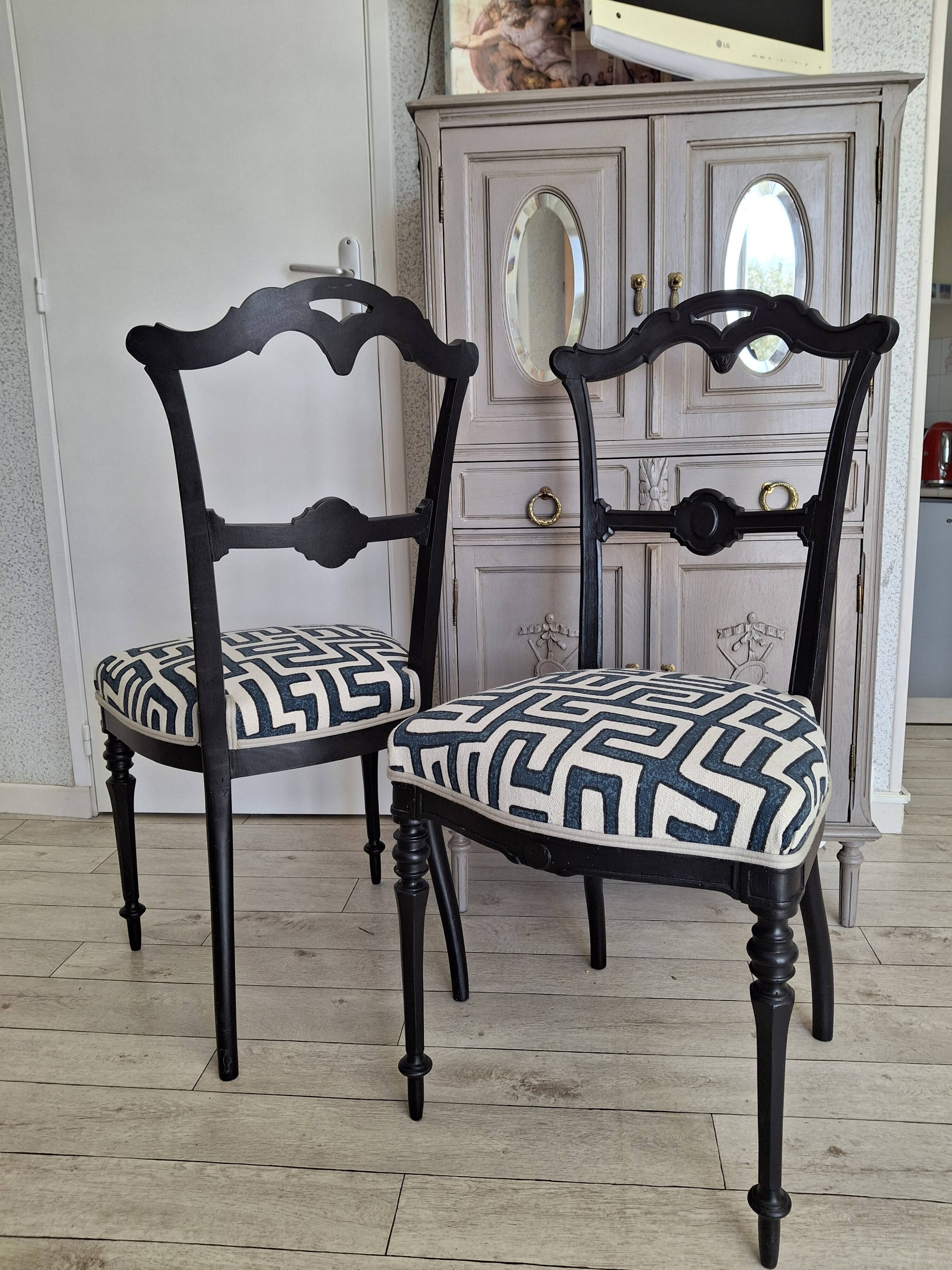 Pair of Napoleon III chairs
