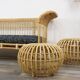 Large Rattan Ottoman attributed to Franco Albini, 1950s