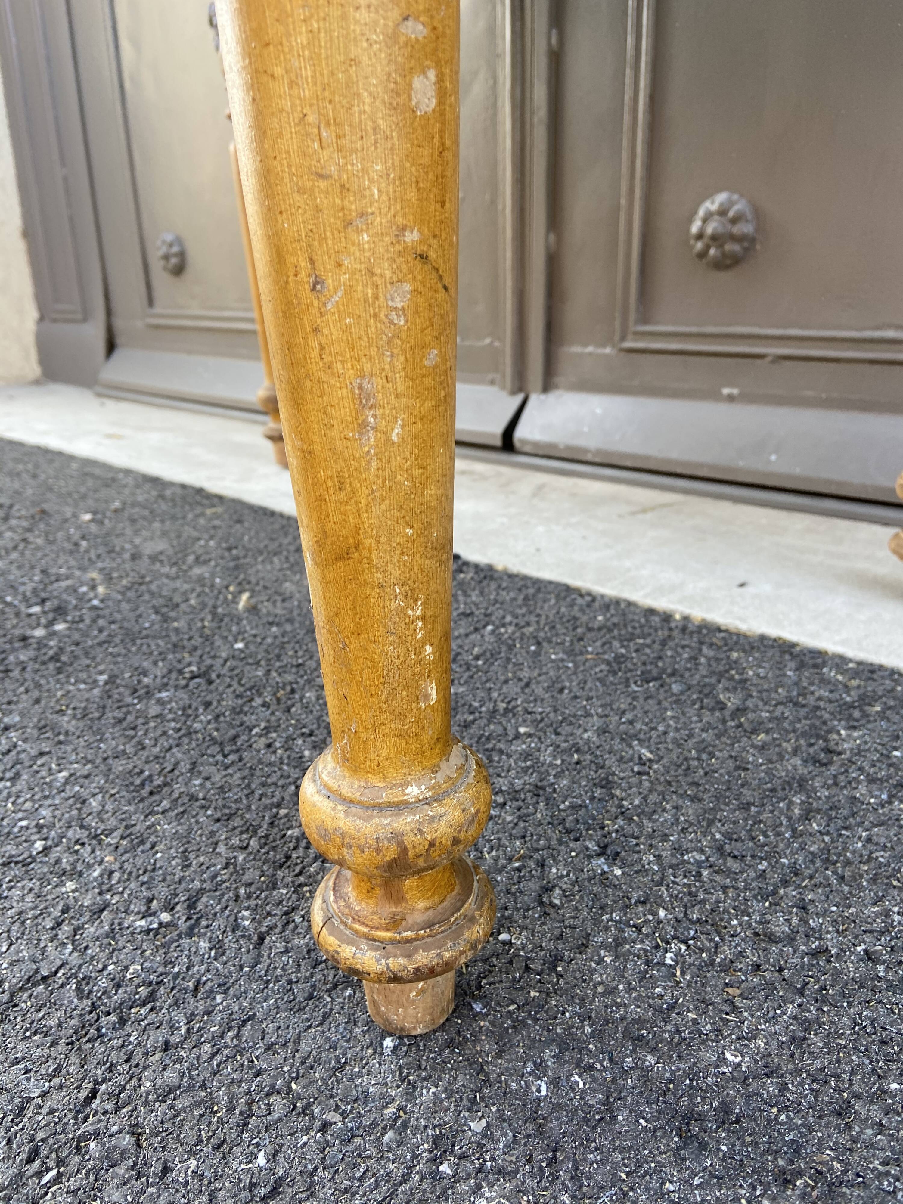 Farm table in natural wood fir 1900 brewery