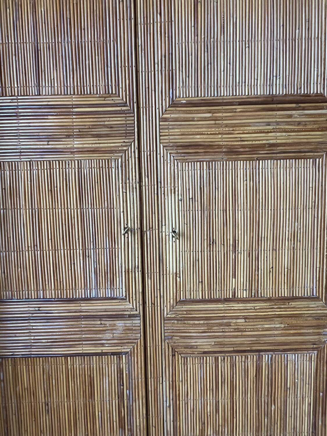 Audoux Minet rattan wardrobe