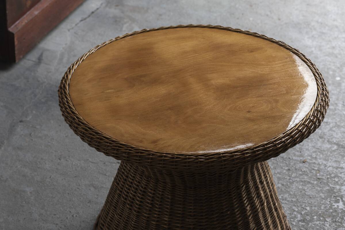 Side table, rattan, 1960s