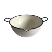 Enamelled sheet basin
