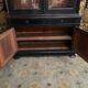 Louis Philippe two-body sideboard in blackened wood 19th