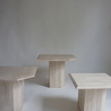 Italian travertine table set