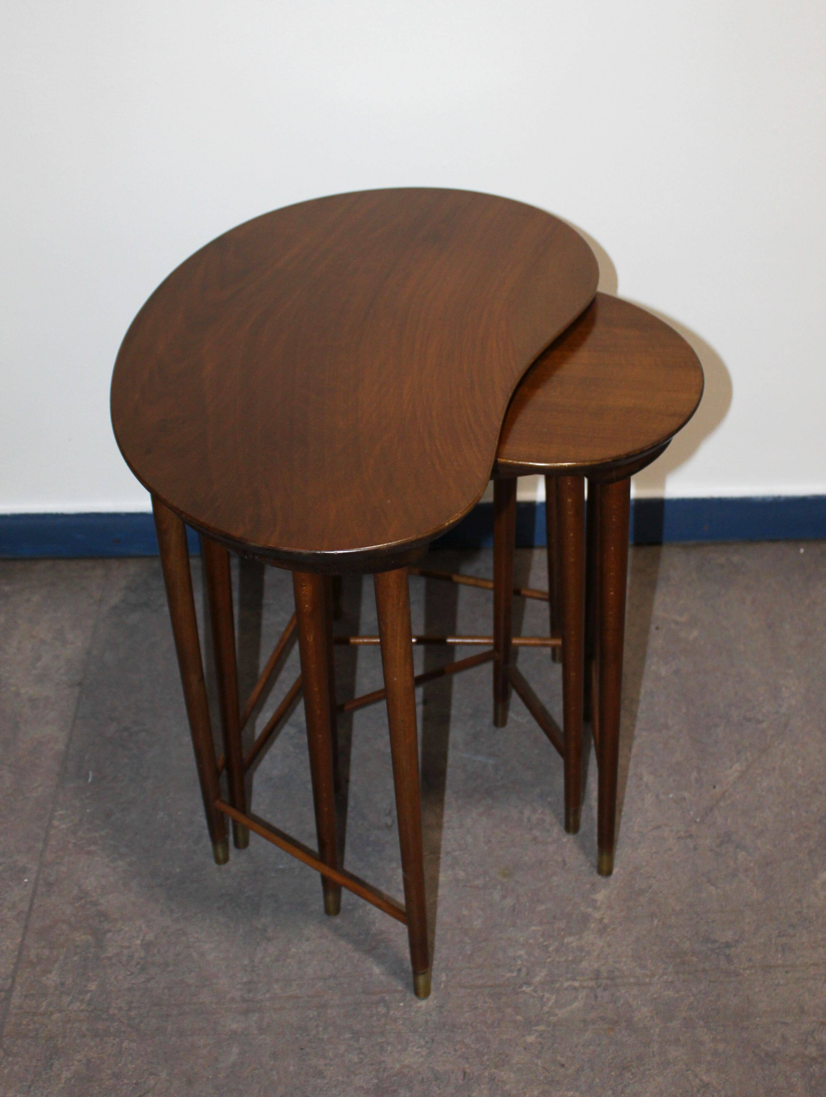 Set of three nesting tables attributed to Edmund Jørgensen, Denmark, 1980