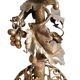 Lampe en fer forgé style 1900