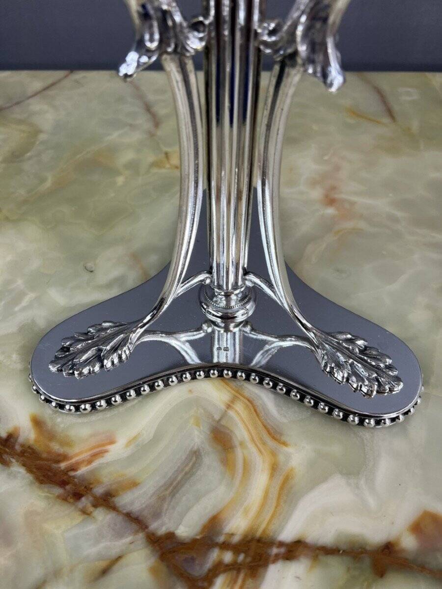 Baccarat crystal and silver-plated metal cup, 19th century