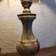 Lampe de table vintage en onyx et laiton, Italie