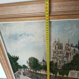 Oil on canvas Notre Dame de Paris AR Noulin