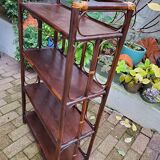 Rattan and wood shelf 70