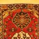 Handmade Persian Hamadan rug 200x132cm