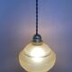 Small vintage glass pendant light