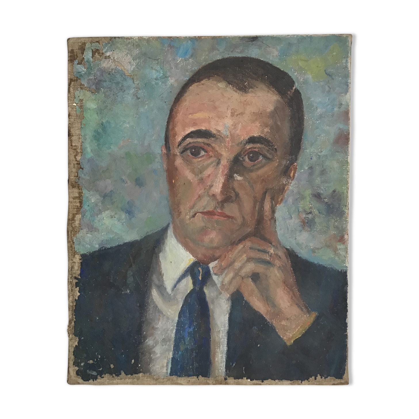 Man portrait painting