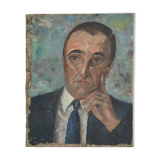 Man portrait painting