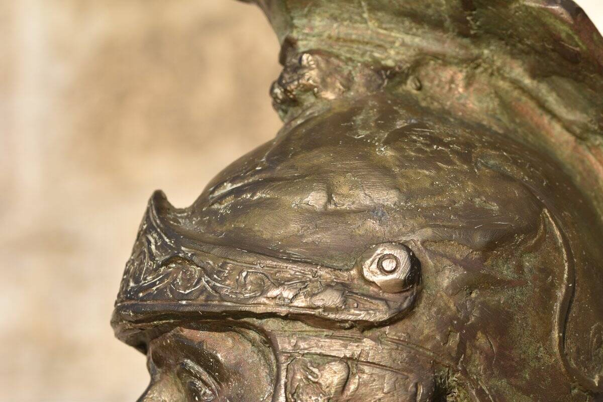 André Tajana (attributed to) Head of a Roman Warrior (1938)