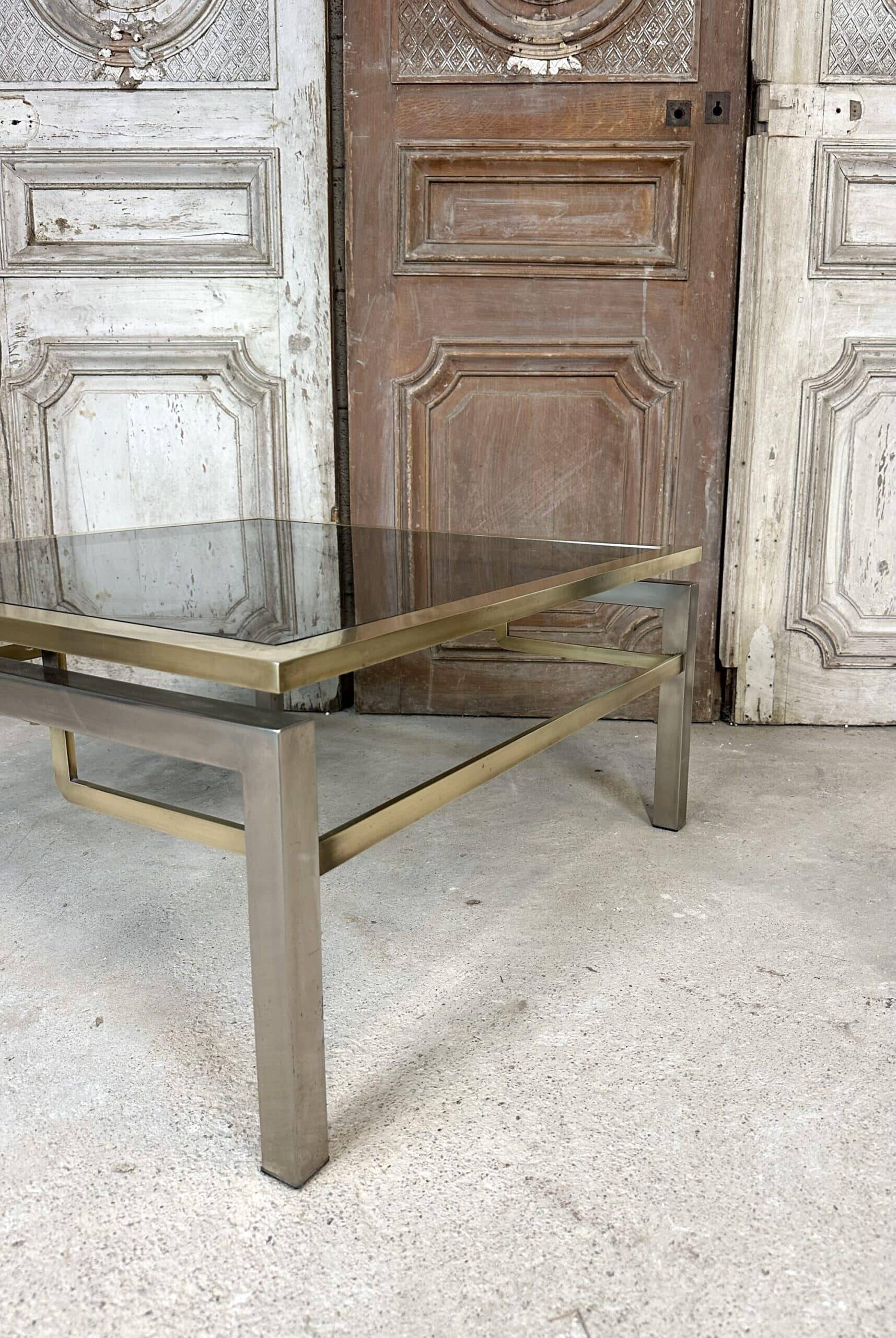 Small square coffee table by Guy Lefèvre for Maison Jansen circa 1970