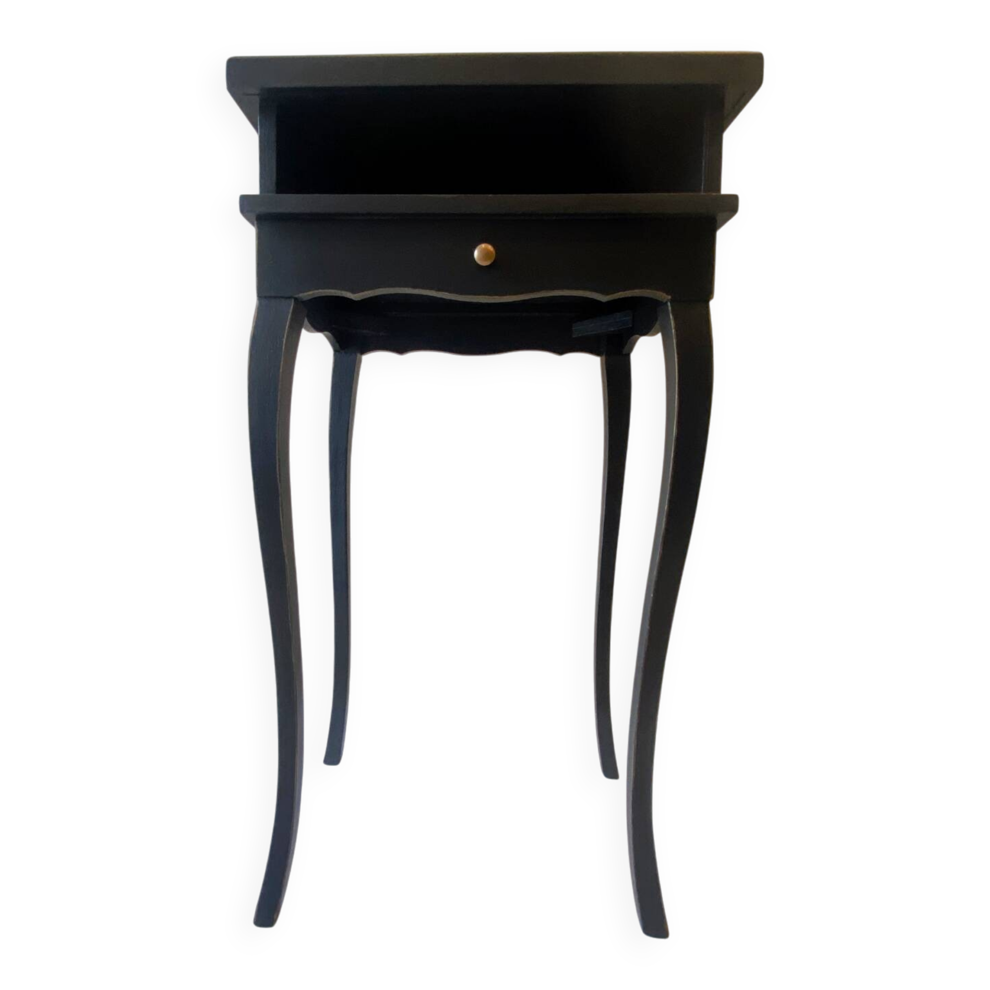 Black and gold bedside table