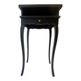 Table chevet noir et doré