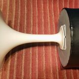 Large pouf swivelling circa 70s Skai very dark brown