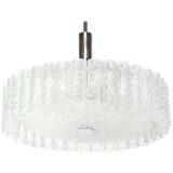 Lustre à tubes de glace en verre Murano par Doria, Allemagne, années 1970