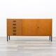 Teak sideboard with grooved drawers, 1960s.