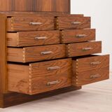 Rosewood drop front secretary desk by Axel Christensen, Odder, ACO Møbler, Denmark, 60s