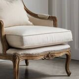 Fauteuil bergère, Fauteuil ancien Louis XV