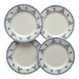 4 assiettes plates en terre de fer « Athènes » Clairefontaine